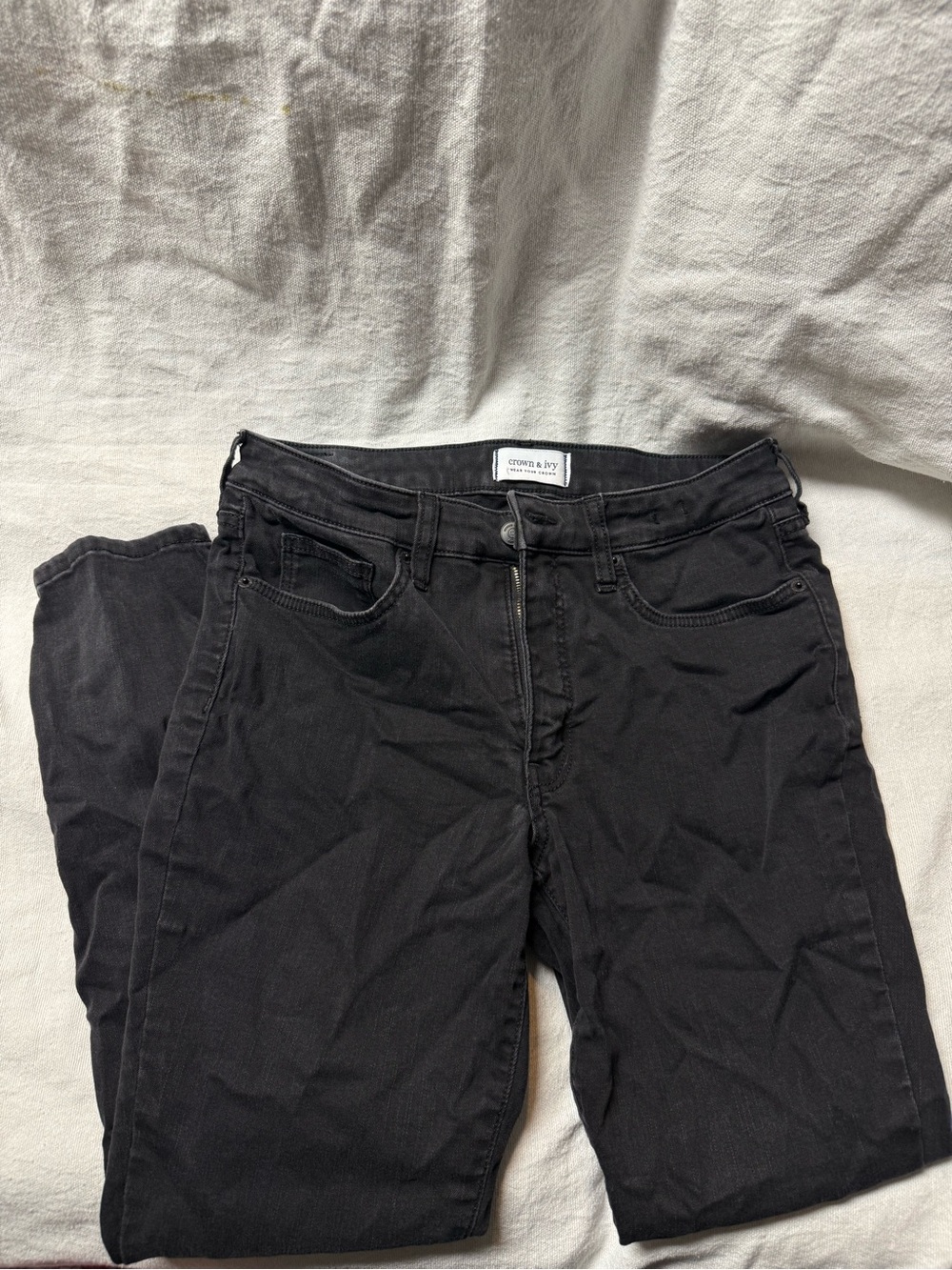 crown & ivy Black Skinny Women's Jeans